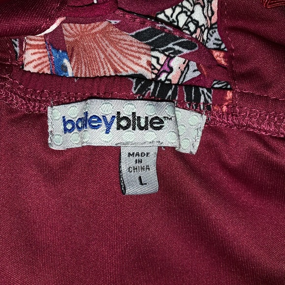 Bailey Blue floral swing dress chiffon material L - Picture 8 of 8